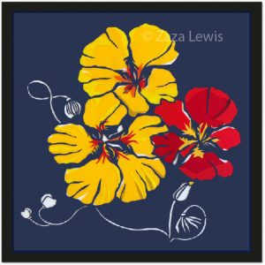 Nasturtium yellow and orange