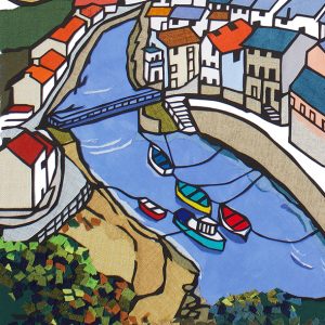 Five Boats on Staithes Beck