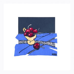 Cup of Cherries with Daisy