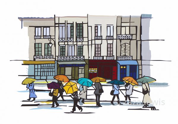 Paris: Silk Umbrellas print - Image 2