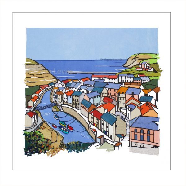 Staithes 3_5 boats_unframed